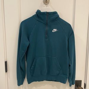 Dark turquoise nike quarter zip